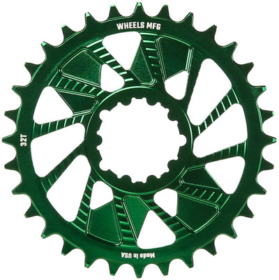 Wheels Manufacturing 32t SRAM Direct Mount Chainring - Green