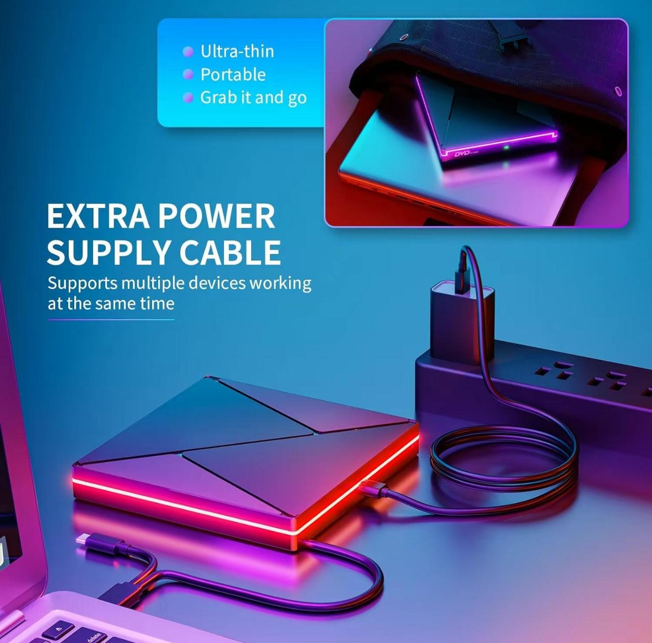 MemoraDrive USB-C DVD Burner - Korvel