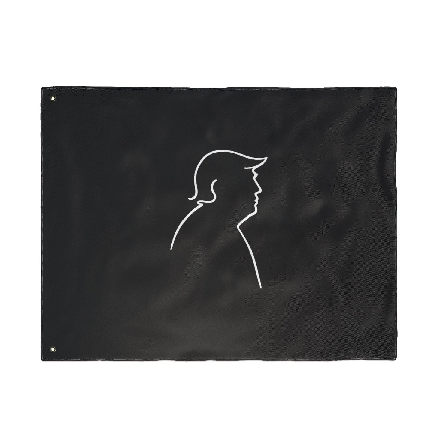 Minimalist Line Portrait Flag – Modern Political Design