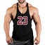 Sportswear vest men's round neck men's cotton vest loose shoulder sleeveless basketball suit - Korvel