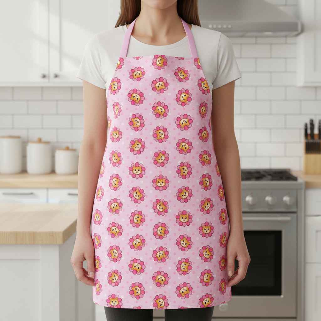 Floral Cat Chaos Apron – Stylish & Sassy