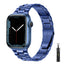 Suitable For Apple Watch S 3 4 5 iwatch S 7 8 9 Stainless Steel Metal Fine Steel Watch Chain With Five Beads - Korvel