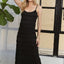 Robe Midi Cami en Dentelle à Col Scoop Élégante pour Femmes