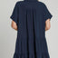 Vestido Casual de Talla Grande en Azul Marino Oscuro para Mujeres