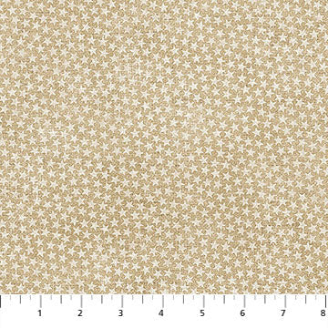 Tissu en coton Beige Star Blender - 44"/45" par yard