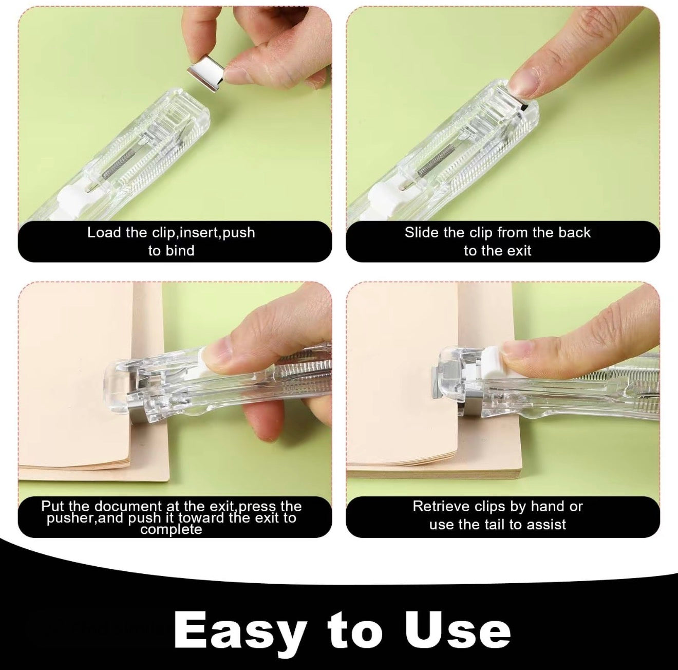 ClipEase Binder Stapler - Effortless Document Binding