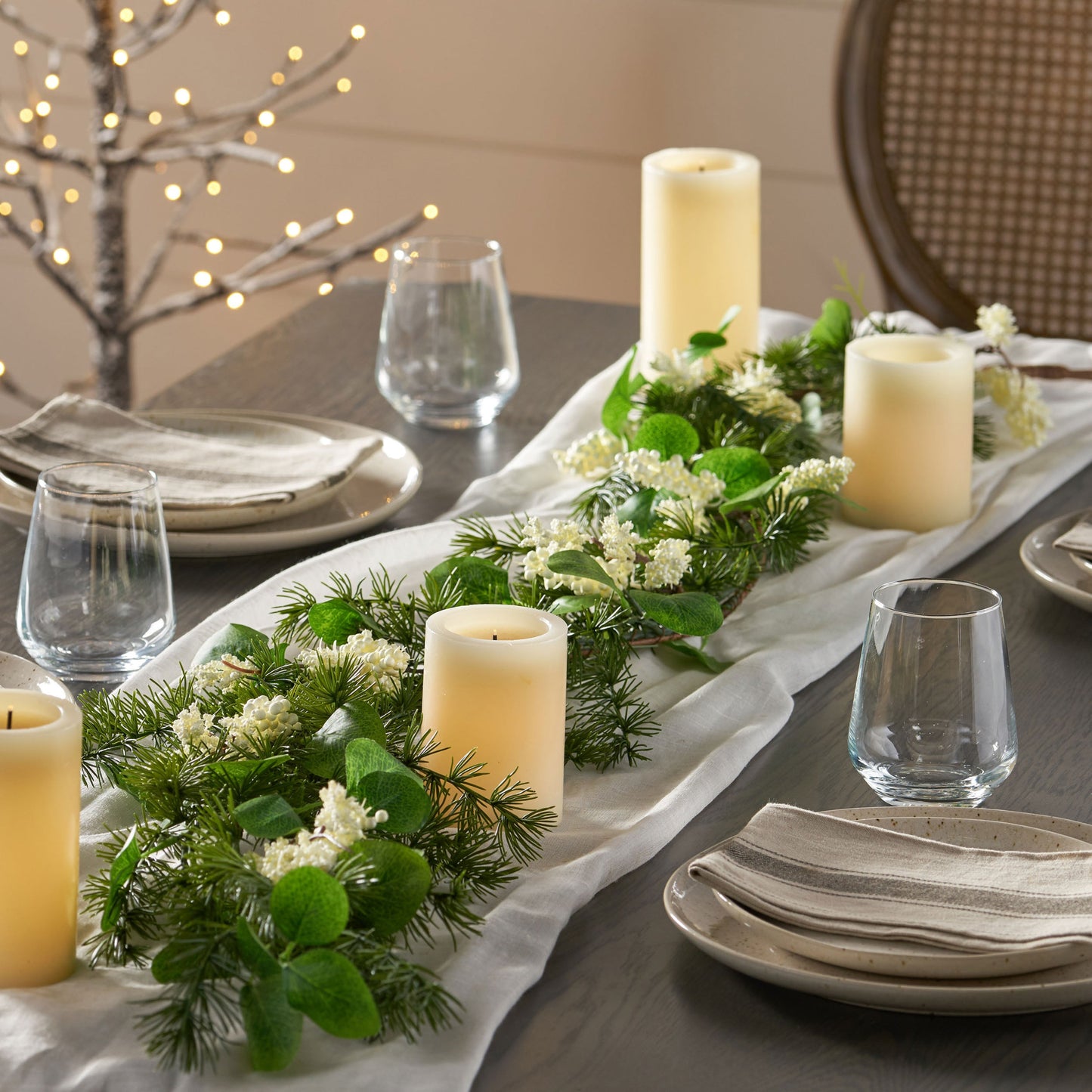 5' LEAVES/BERRY GARLAND - Korvel