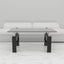 Rectangle Black Glass Coffee Table  Clear Coffee Table Modern Side Center Tables for Living Room Living Room Furniture - Korvel
