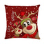 Funda de Almohada de Lino Navideña para Decoración Festiva del Hogar