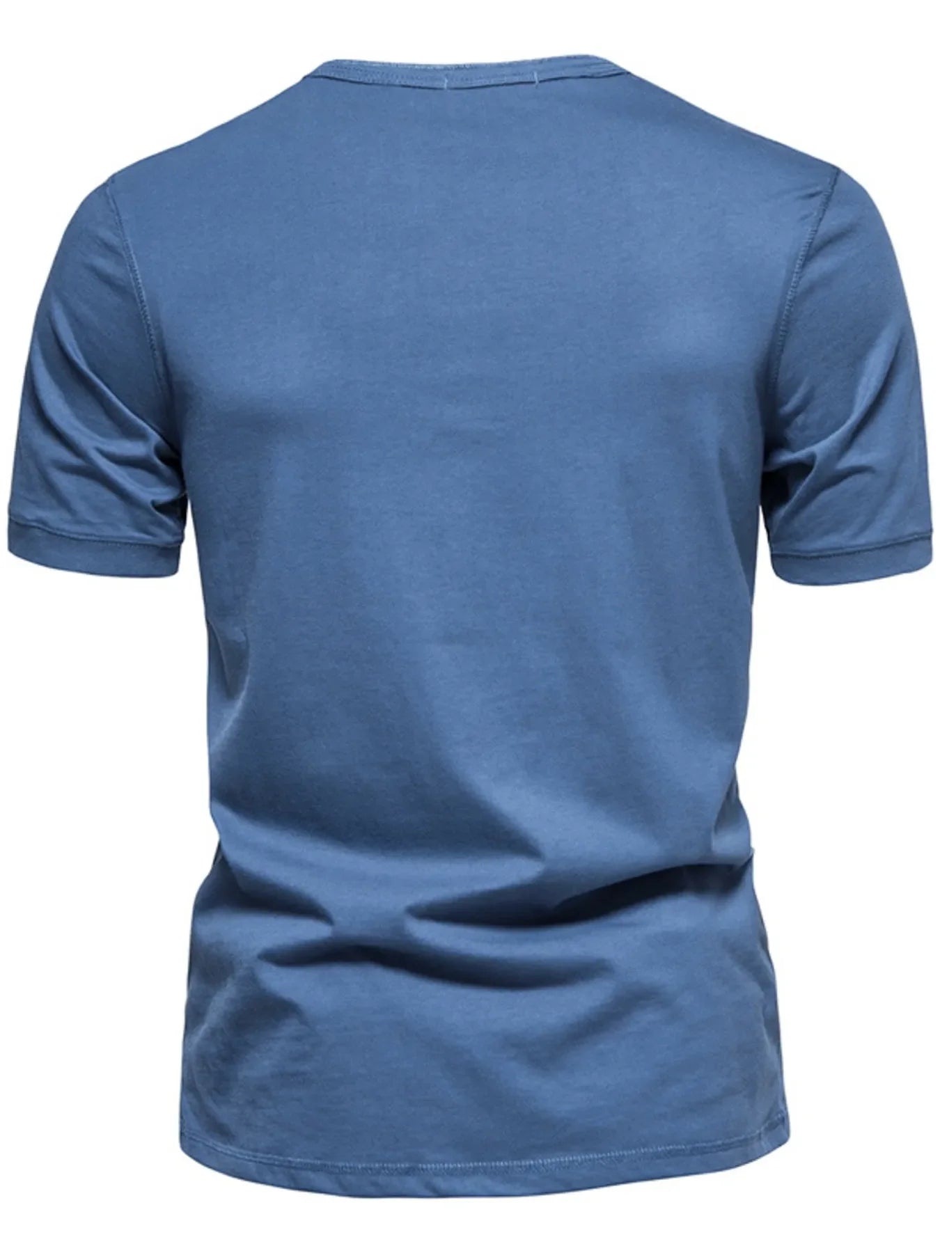 T-shirt Henley pour hommes grande taille avec détail de bouton