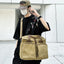 Multi-Compartment Canvas Crossbody Bag for Outdoor Travel