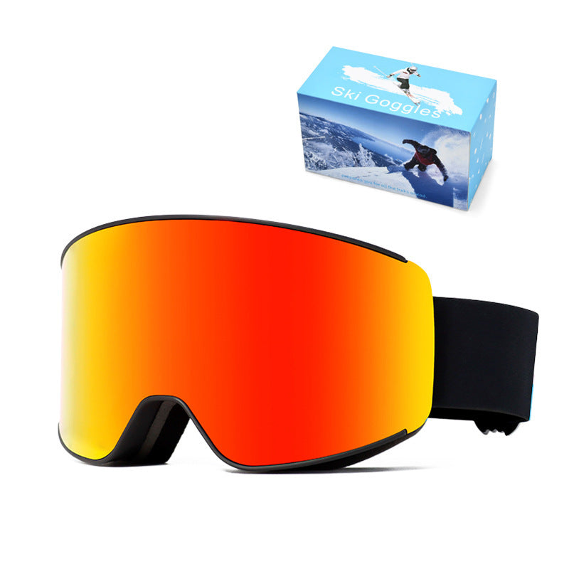 Premium Spherical Ski Goggles with Anti-Fog Technology