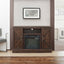Farmhouse Classic Media TV Stand with Electric Fireplace