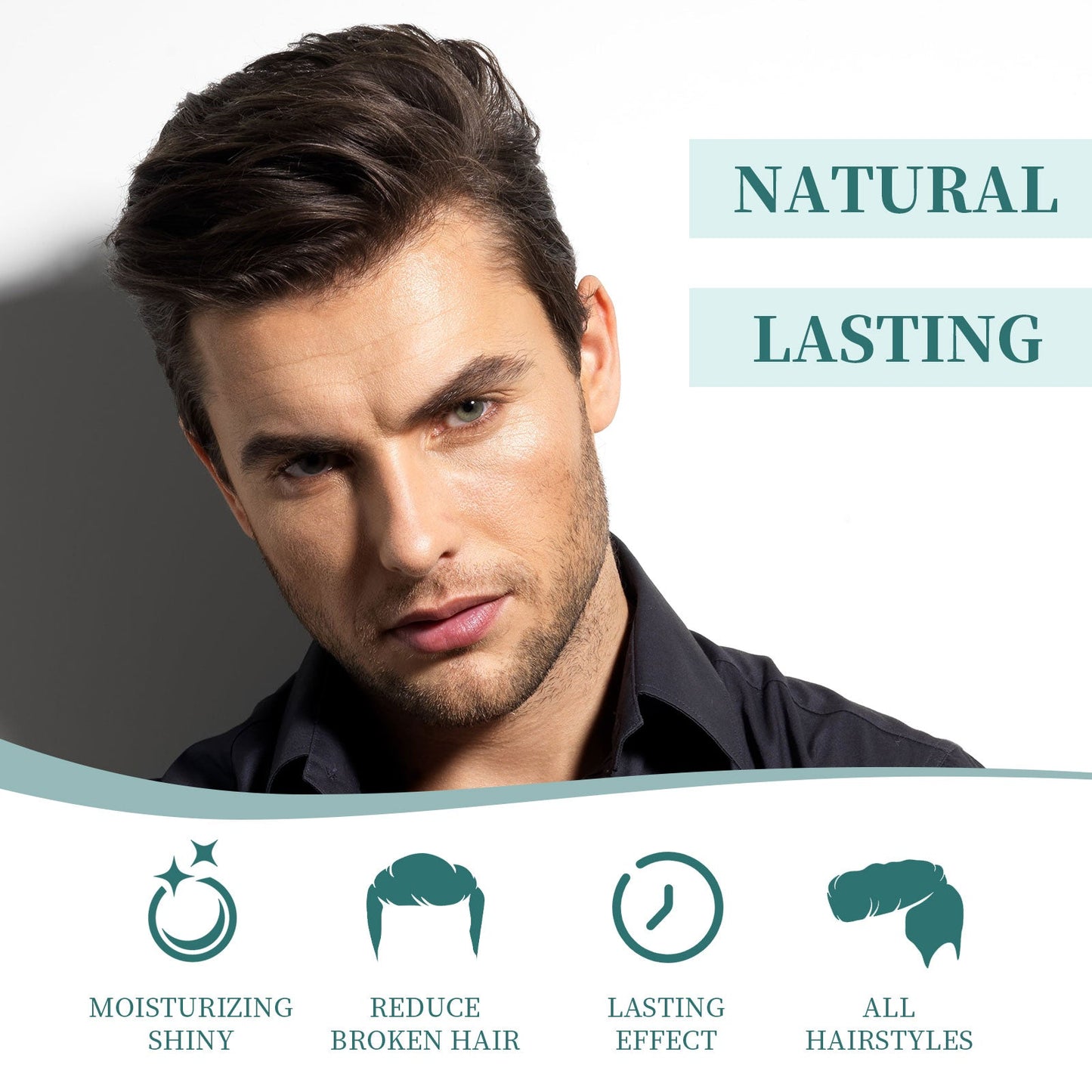 Hair-Plexus Pomades, Anti-Frizz Hair Care Moisturizing Shine Styling Gel Natural Volume - Korvel