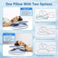 Ice Silk Pillowcase Ergonomic Cervical Pillow Memory Foam Pillow Neck Pain Relief Comes Adjustable Home for Back Side Sleepers - Korvel