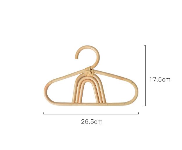 1pcs Handmade Vine Clothes Hanger Indonesian Vine Weaving Moon Sun Rainbow Style Children's Room Photography Room Decoration - Korvel