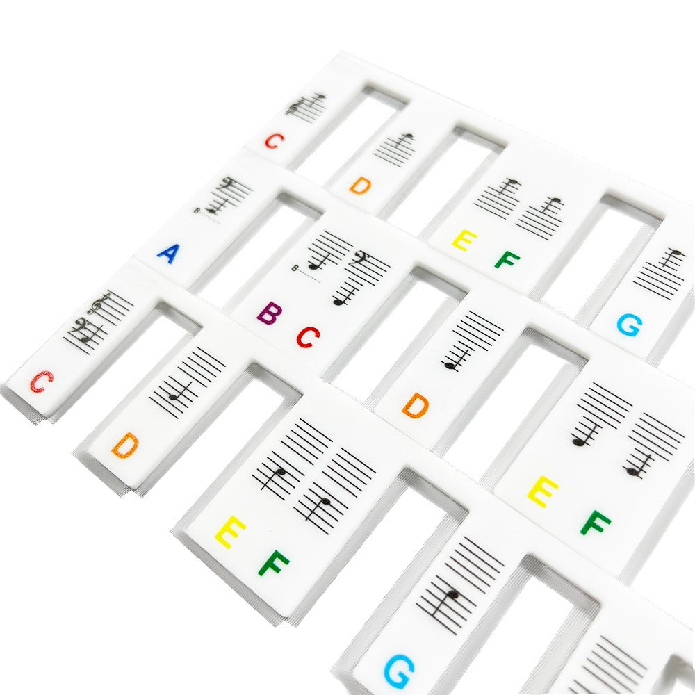 Silicone Piano Stickers for 61/88 Keys - Beginner's Guide