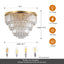 Chandelier en cristal moderne de luxe doré pour des espaces élégants