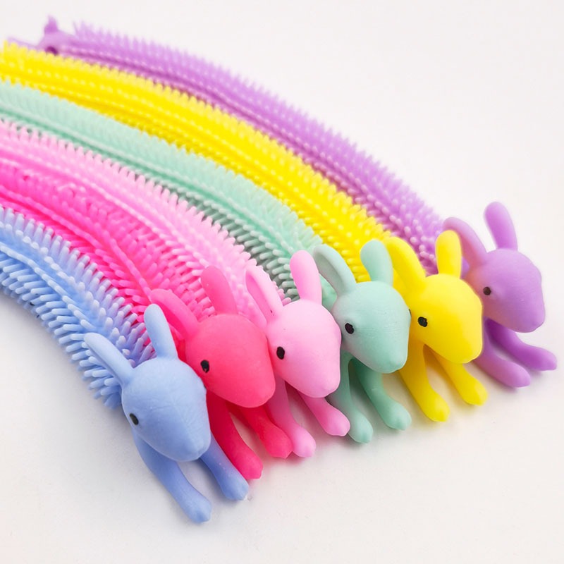 Cartoon unicorn cute pet animal lala music bracelet tpr soft rubber vent decompression noodle decompression toy - Korvel