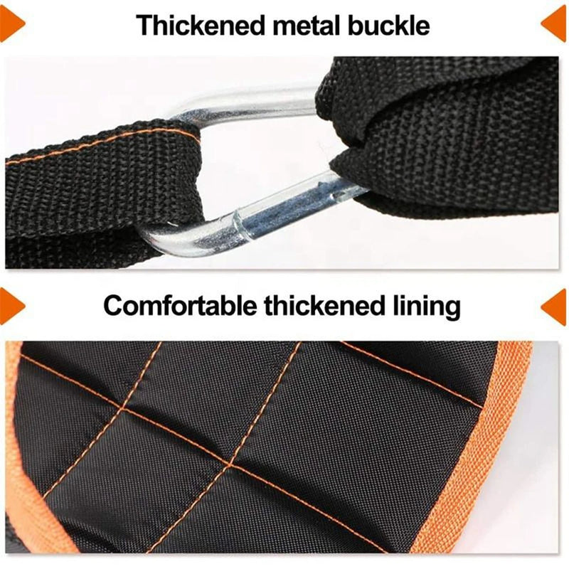 2 Pcs Abdominal Muscle Cantilever Training Belt Support Hanging Belt Suspension Pull Up Leg Fitness Tool For Men Household Nylon - Korvel