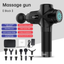 24V  Lcd Touch Adjustment 12 Gears Lcd Screen Sports Muscle Deep Tissu Fascia Mini Massage Gun With Lcd Display - Korvel