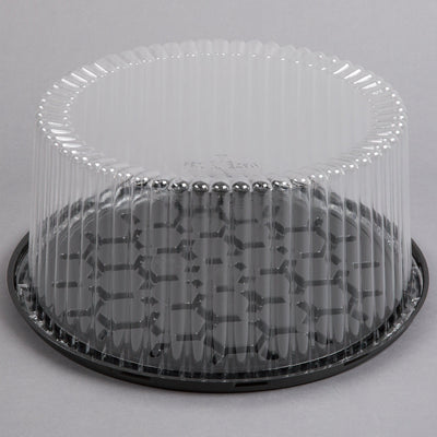 10" 2-3 Layer Cake Display Container with Clear Dome Lid