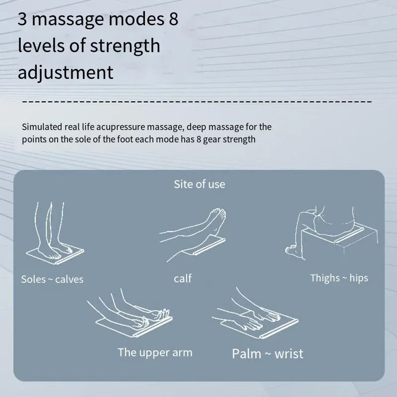 Advanced Shaping Leg Cushion Foot Cushion Foot Massage Home Office EMS Pulse Foot Massager Meridian Unblocker Convenient - Korvel