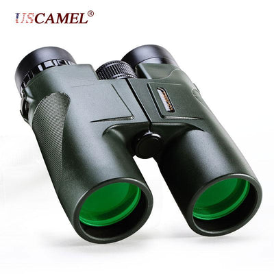 USCAMEL Military HD 10x42 Binoculars Professional Hunting Telescope Zoom High Quality Vision No Infrared Eyepiece Army Green - Korvel