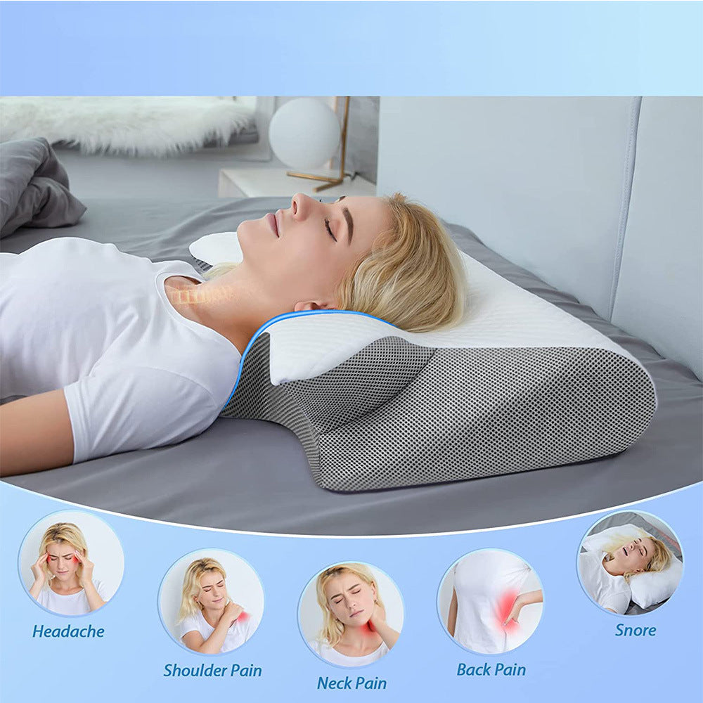 Premium Memory Foam Neck Pillow for Comfort and Support