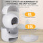 Intelligent cat litter box, automatically eliminates odors, application control, supports multiple cats with 5G and 2.4G WiFi - Korvel