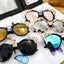 Fashion Luxury Rhinestone Cat Eye Sunglasses Women Brand Designer Mirror Lens Eyewear Men Sun Glasses Shades UV400 Oculos - Korvel