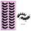New DD Russian Large Roll Grafting Free False Eyelashes 10 Pairs Of Multi-Layer Thick Cross Mink Like Eyelashes - Korvel