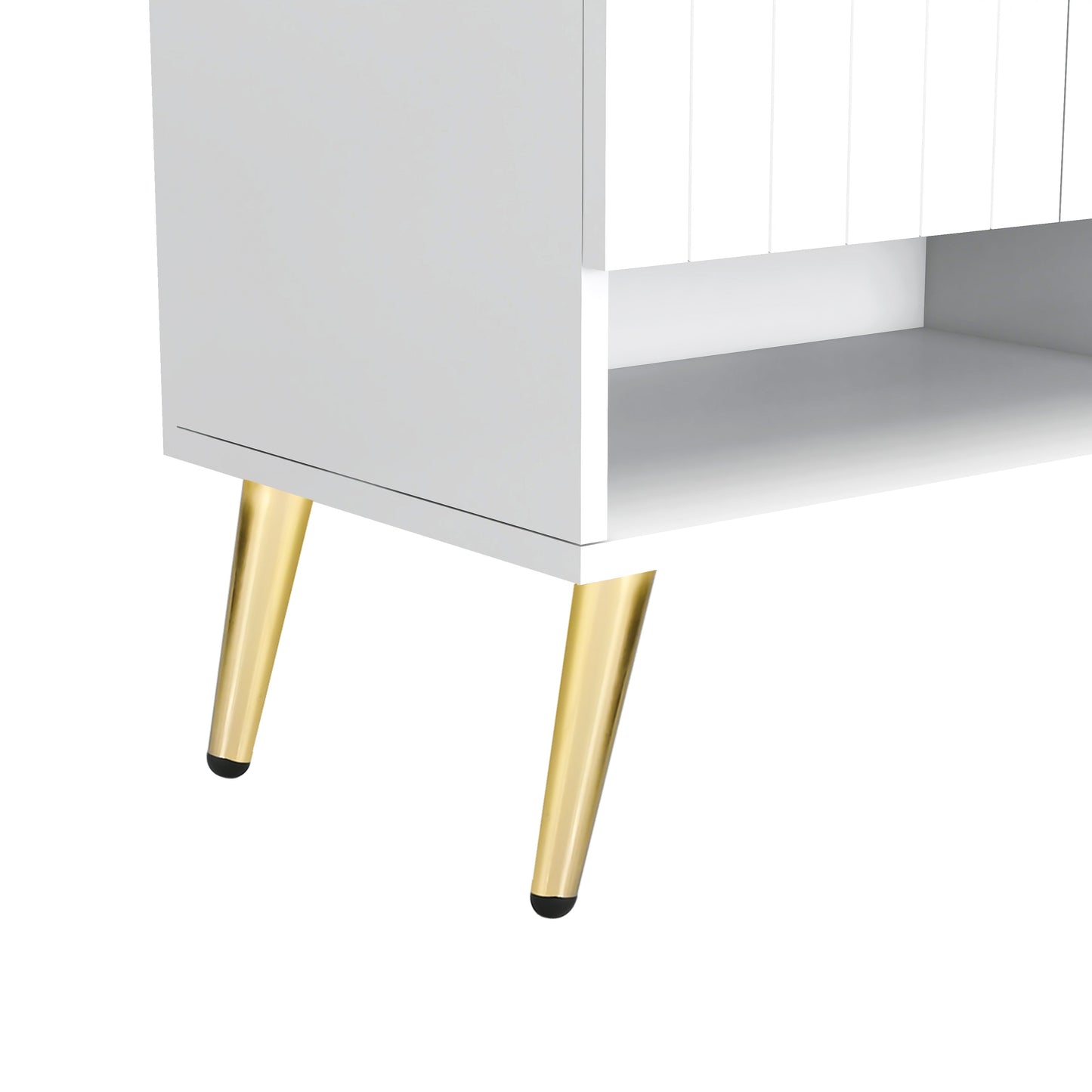 U-Can shoe cabinet with door, 11 layers with adjustable shelves, modern wooden shoe cabinet (PVC surface) - Korvel