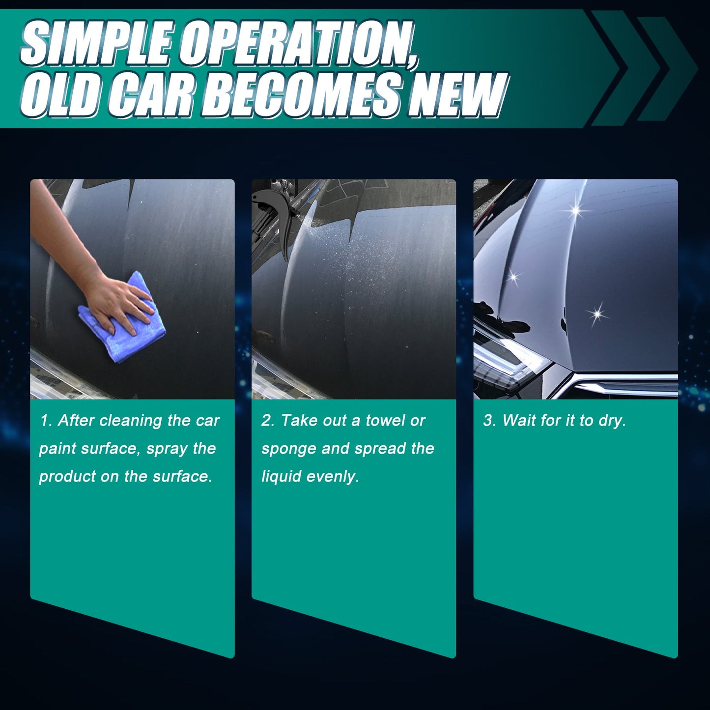 Car Coating Spray, Liquid Glass Sealing Glaze Coating Agent For Automobile Maintenance - Korvel