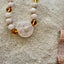 Collar de Cuarzo Rosa y Ámbar del Mar Báltico con Miel
