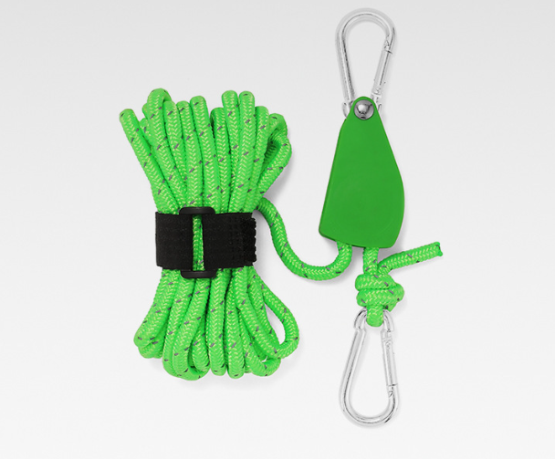 Camping Tent Tie Down Rope Tightener Fastening Pulley Ratchet Hangers Awning Rope Hook Canopy Buckle Rope Tightening Straps Tool - Korvel