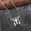 Artificial Turquoise Cow Shape Necklace - Korvel
