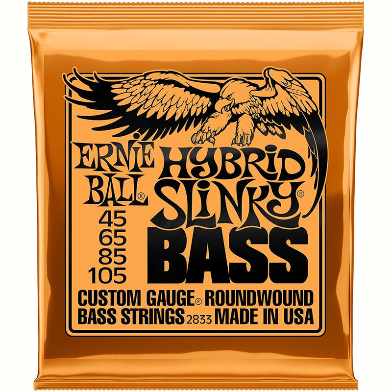 Ernie Ball Hyper Slinky Nickel - Wound Bass Guitar Strings, Gauge 40 - 100 (P02841) - Korvel