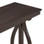 48-Inch Rustic Vintage Console Table --- Farmhouse Style Entryway Table with Open Shelf and Sturdy Construction  (Espresso) - Korvel