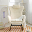 Chaise Berçante Premium en Tissu Cachemire