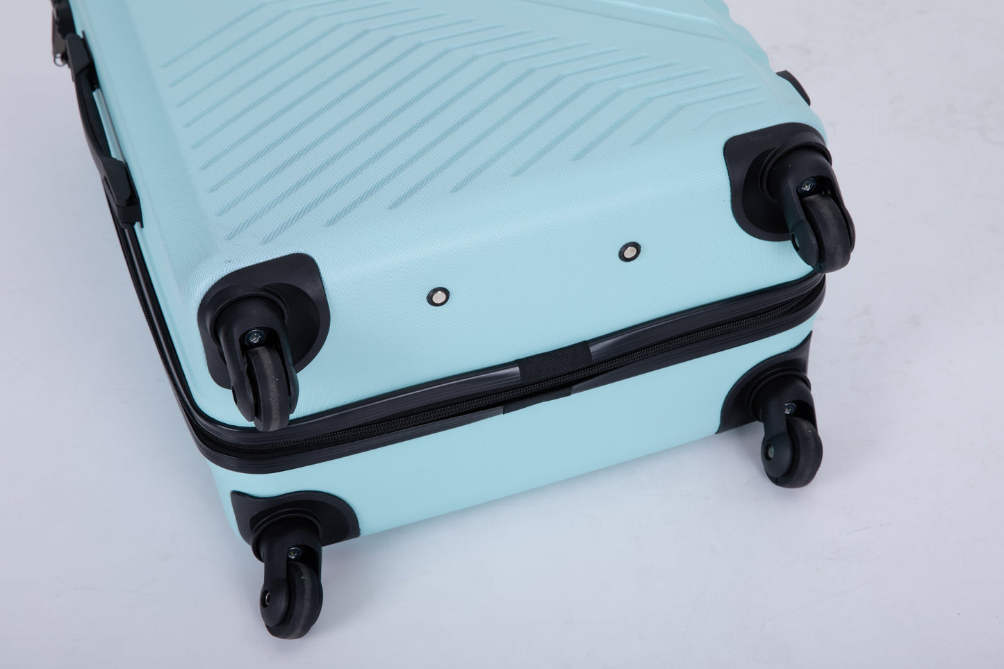 Ensemble de bagages léger en ABS de 3 pièces avec roues pivotantes - Vert