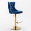 Modern Adjustable Bar Stools with Backs - Set of 2