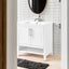 30" Bathroom Vanity with Sink  Multi-functional Bathroom Cabinet with Doors and Drawers Solid Frame and MDF Board, White - Korvel