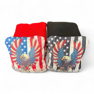 American Eagle Slick & Stick Cornhole Bags - Set of 8 - Korvel