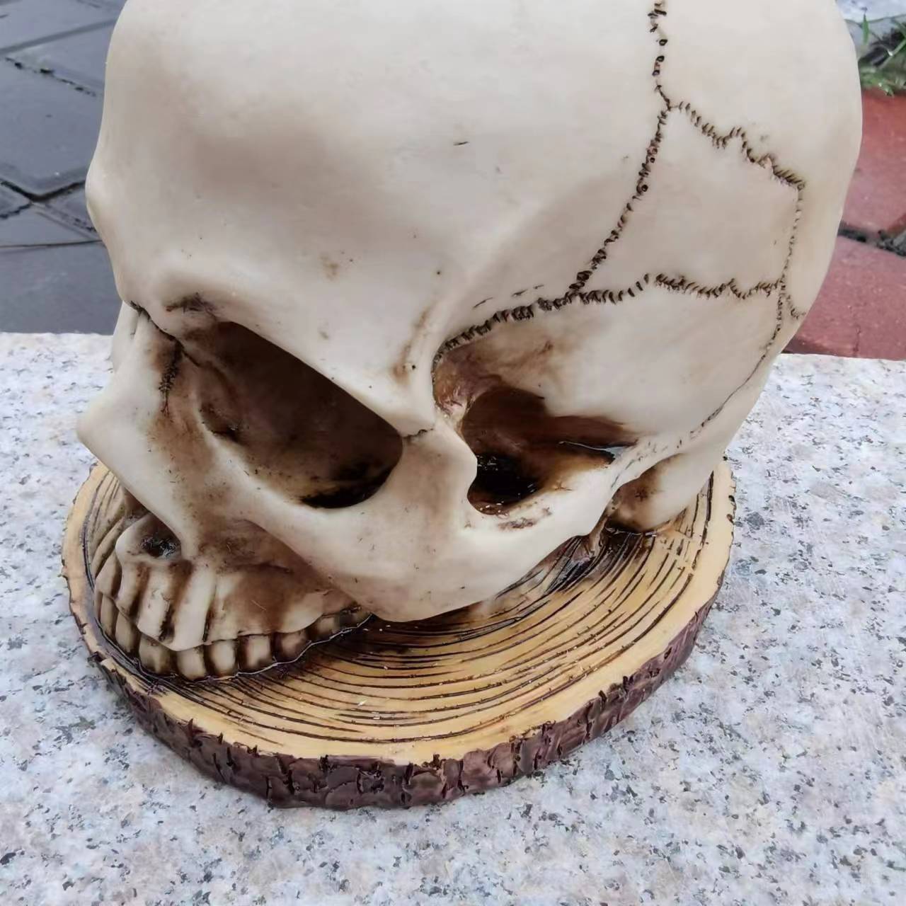 Decorative Halloween sculptures flower pots mummies creative crafts meditation skeletons - Korvel