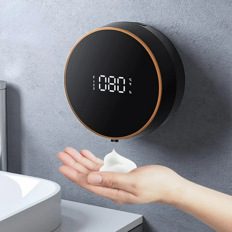 Soap Dispenser Touchless Automatic USB Liquid Foam Machine Wall-mounted Infrared Induction Hand Washer Sanitizer Tool - Korvel