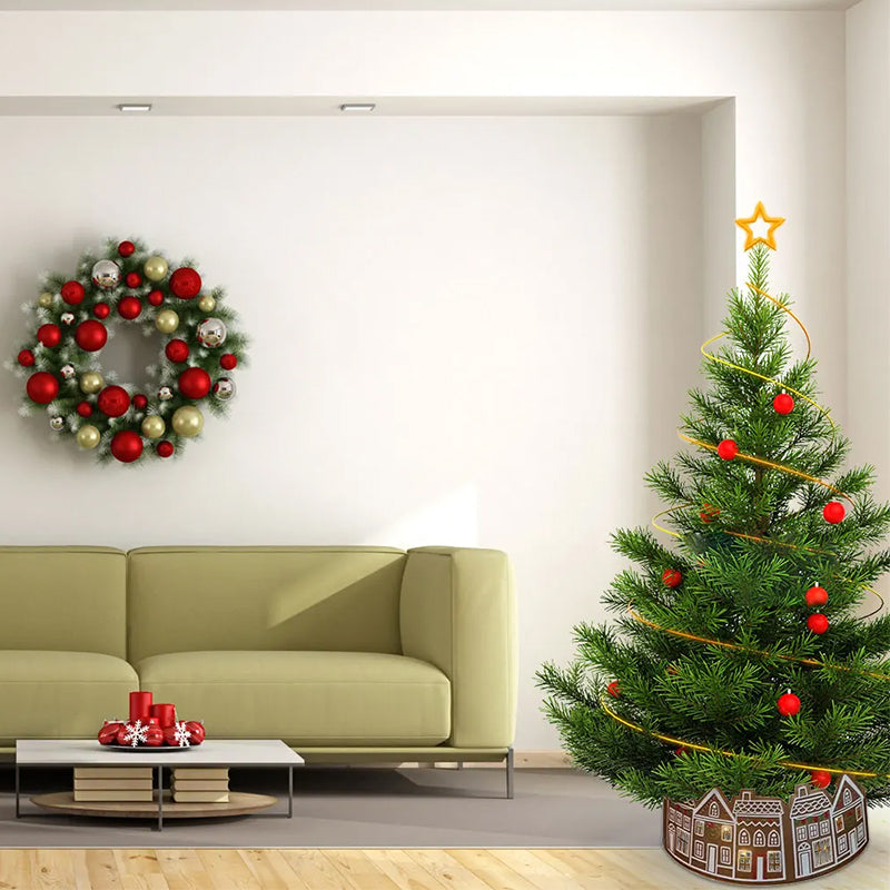 LED Gingerbread Christmas Tree Collar - Korvel