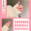 Premium Stiletto Press-On Nails with Glue - 24 Pieces
