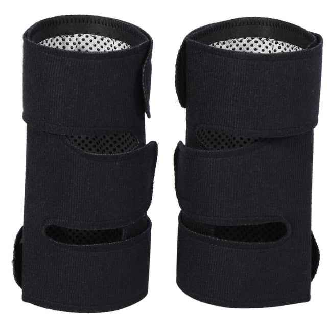 1 Pair Tourmaline Self Heating Knee Pads Magnetic Therapy Kneepad Pain Relief Arthritis Brace Support Patella Knee Sleeves Pads - Korvel