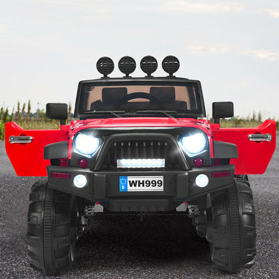 Camion pour enfants 12V avec télécommande - Rouge